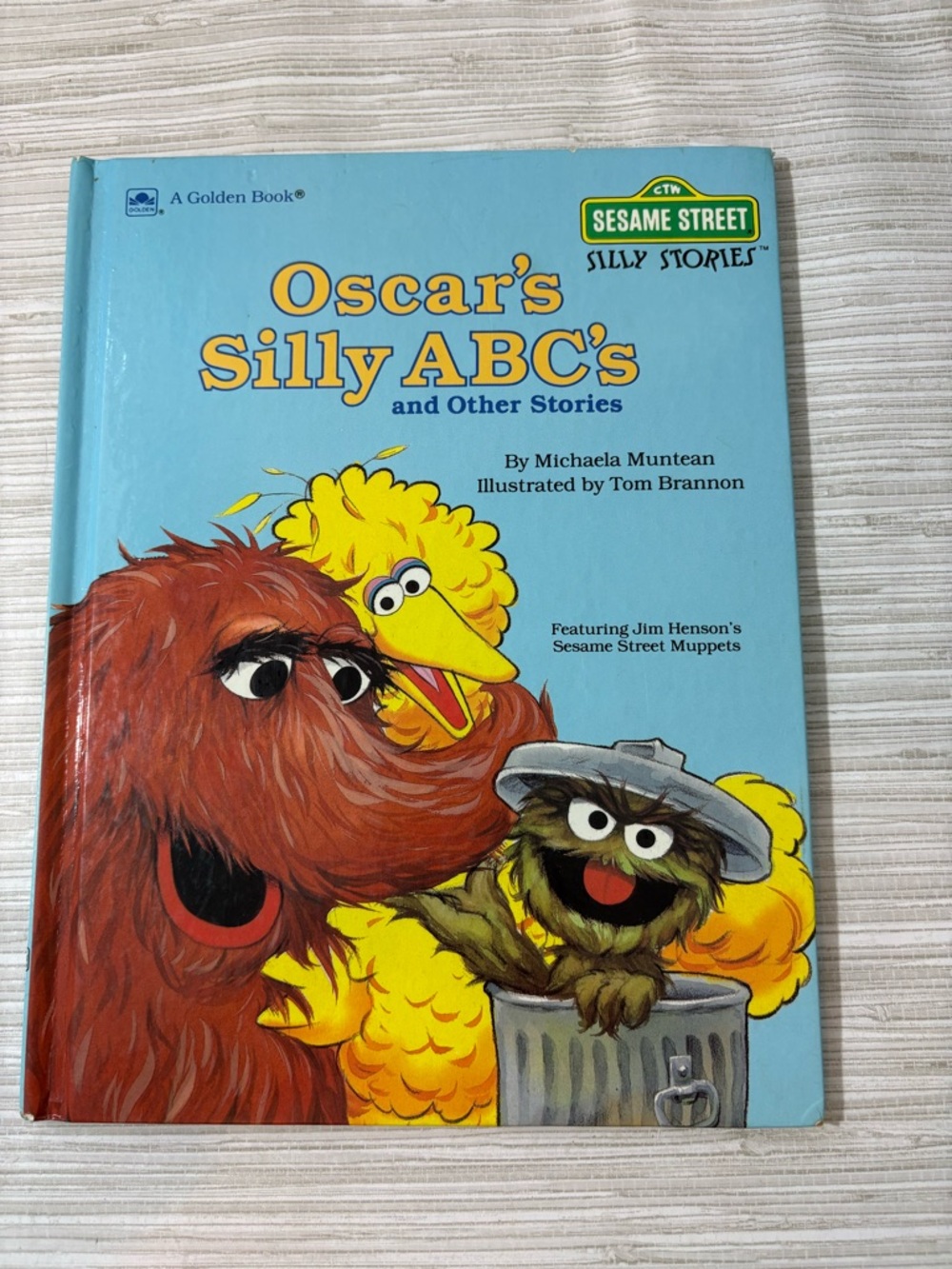 Sesame Street "Oscar's Silly ABC's" Hardcover - 1987 VINTAGE